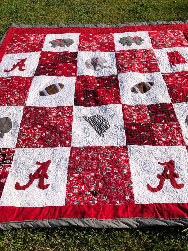 Alabama Football quilt Etsy