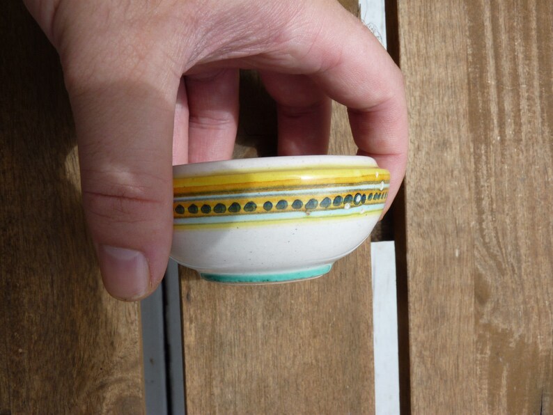 Gialletti Giulio Deruta Dec A Mano Glazed Ceramic Trinket Pod Ceramiche