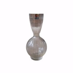 Vintage Baccarat Aquarelle 7 3/4" Clear Crystal Ribbed Bud Vase France w/ Label