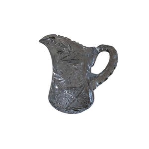 Antique American Brilliant Crystal Cut Pitcher