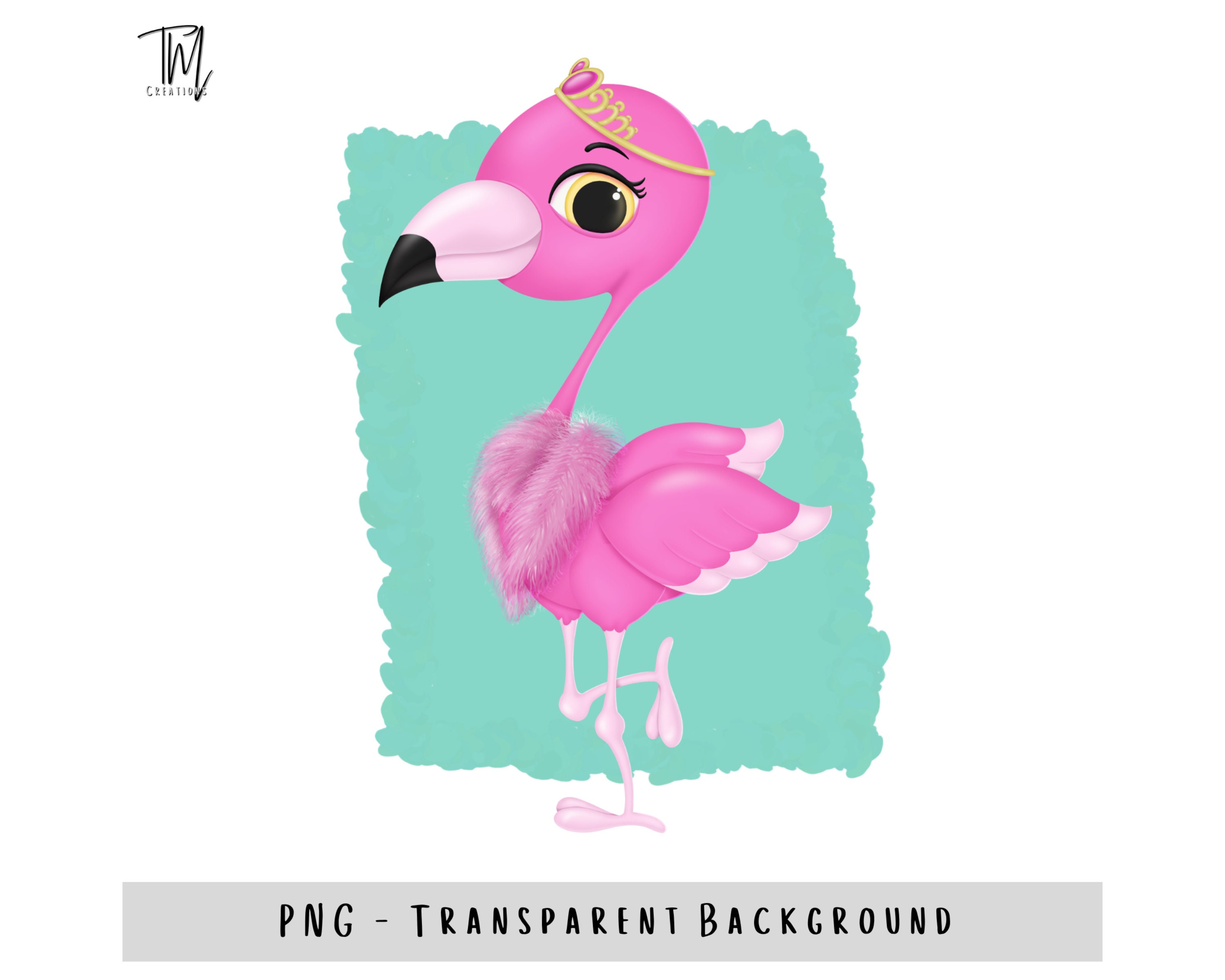 Page De Garde Cahier Poésie Flamand Rose Clipart flamant rose PNG fond Transparent - Etsy France