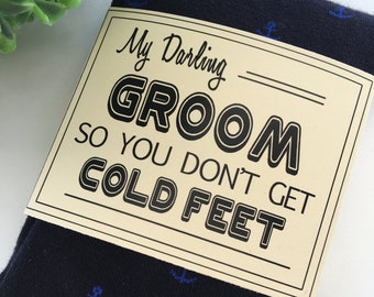 Grooms Wedding Socks | Cold Feet | Grooms Gift