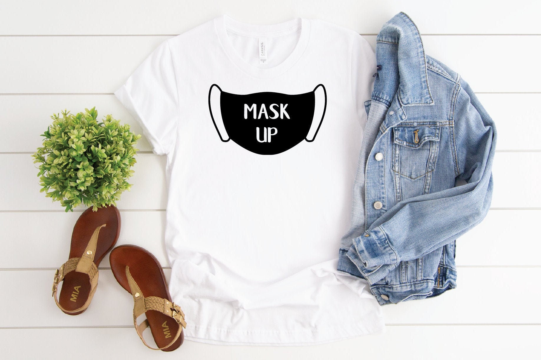 Mask Up Merch Mask up SVG Cut File, Instant Download Logo Svg, Vector, Tshirt Design ...