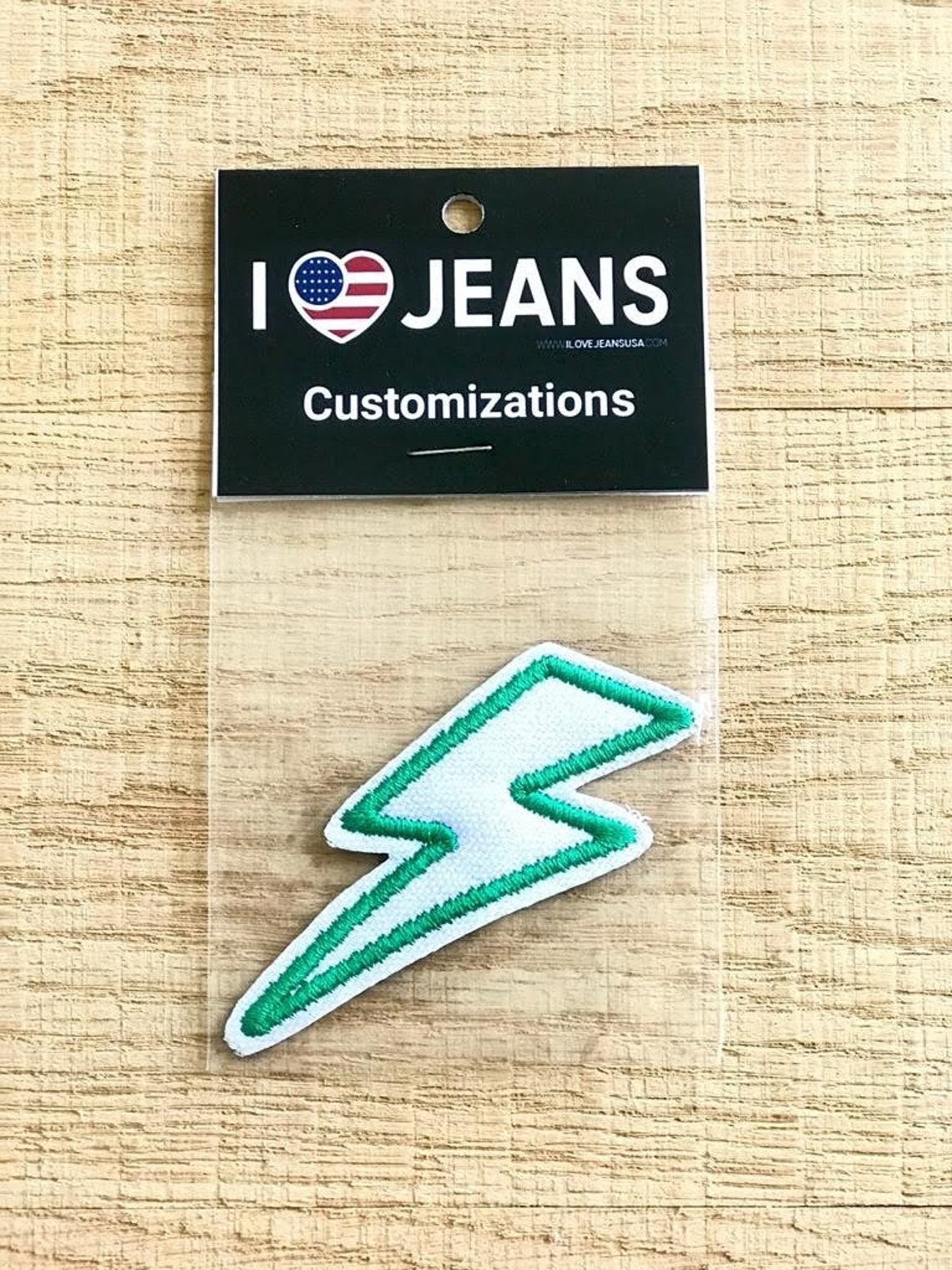 Lightning Bolt Patch Etsy