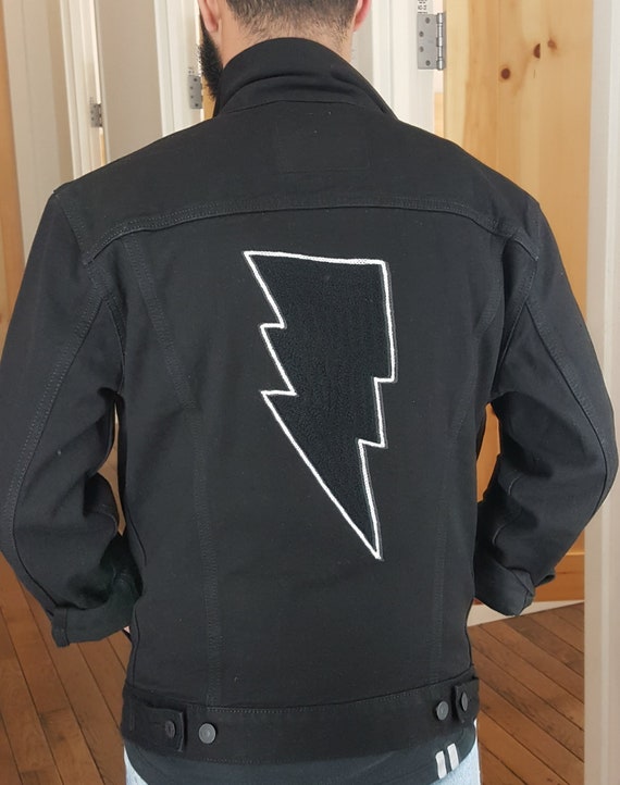 lightning bolt denim jacket