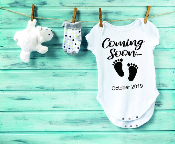 onesie baby announcement