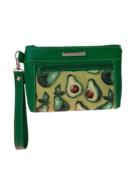 Avocado Zipper Wristlet Avocado Lovers Zipper Pouch Avocado Devon Pouch Green Avocado Wristlet Avocado Cosmetic Make up Bag Zipper Bag Etsy
