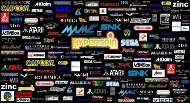 games Hyperspin 2581624TB HDD OVER 100 systems with 45000 Windows 10 Ready!