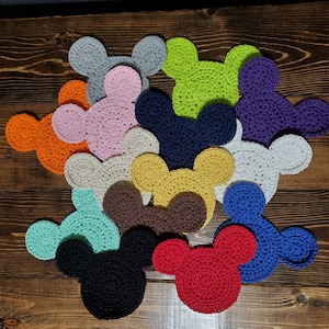 Mix-&-Match Mouse Coaster Crochet