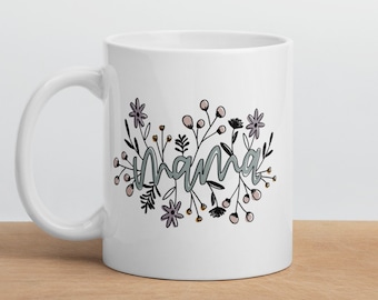 Mama Mug | Floral Mama Coffee Mug | Mother's Day Gift | Mom Gift | Mom to Be Gift | New Mom Mug