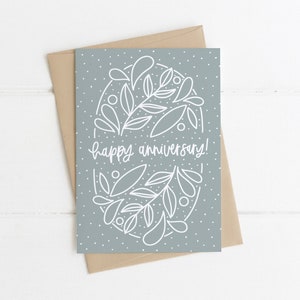 Gelukkige verjaardag wenskaart | Botanische jubileumkaartenset | Botanische kaart voor echtgenoot Kaart voor vrouw Kaart voor echtgenoot | Natuurkaart