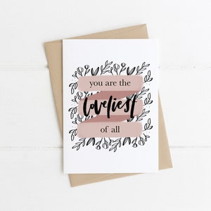 Jij bent de mooiste van alle anniversary card | Happy Valentine's Day Card | I Love You Card | Romantische kaart voor vrouw | Kaart voor partner