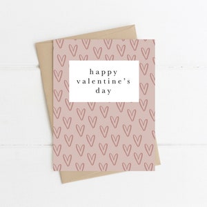 Happy Valentinstagskarte | Valentinstagskarte für Sie | Süße Valentinskarte