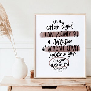 Enneagram 4 Slapen bij laatste songteksten Print | Enneagram Cadeau | Enneagram Vier | Minimal Wall Art | Bemoedigende geschenken | Enneagram Type 4