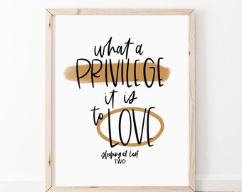 Enneagram 2 Sleeping at Last Lyrics Print | Enneagram Gift | Enneagram Type 2 | Encouraging Gifts | Minimal Wall Art | Neutral Wall Art