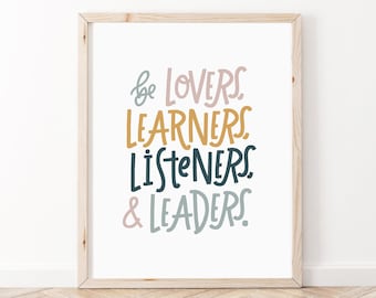 Positive Affirmations Wall Art | Positive Affirmation Poster | Kids Room Decor | Nursery Decor | Classroom Decor | Childrens Room Decor