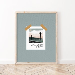 Christian Print | Not My Will, Lord, But Yours | Thy Will Be Done | Bible Verse Wall Art | Scripture Art Print | Christian Wall Art