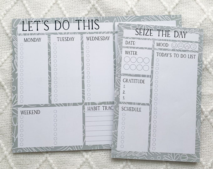 Weekly Planning Pad - Weekly Planner Notepad With to Do List, Daily ...