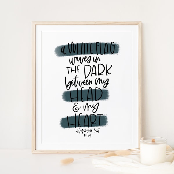 Enneagram 5 Sleeping at Last Lyrics | Enneagram Gift | Enneagram Five | Office Decor