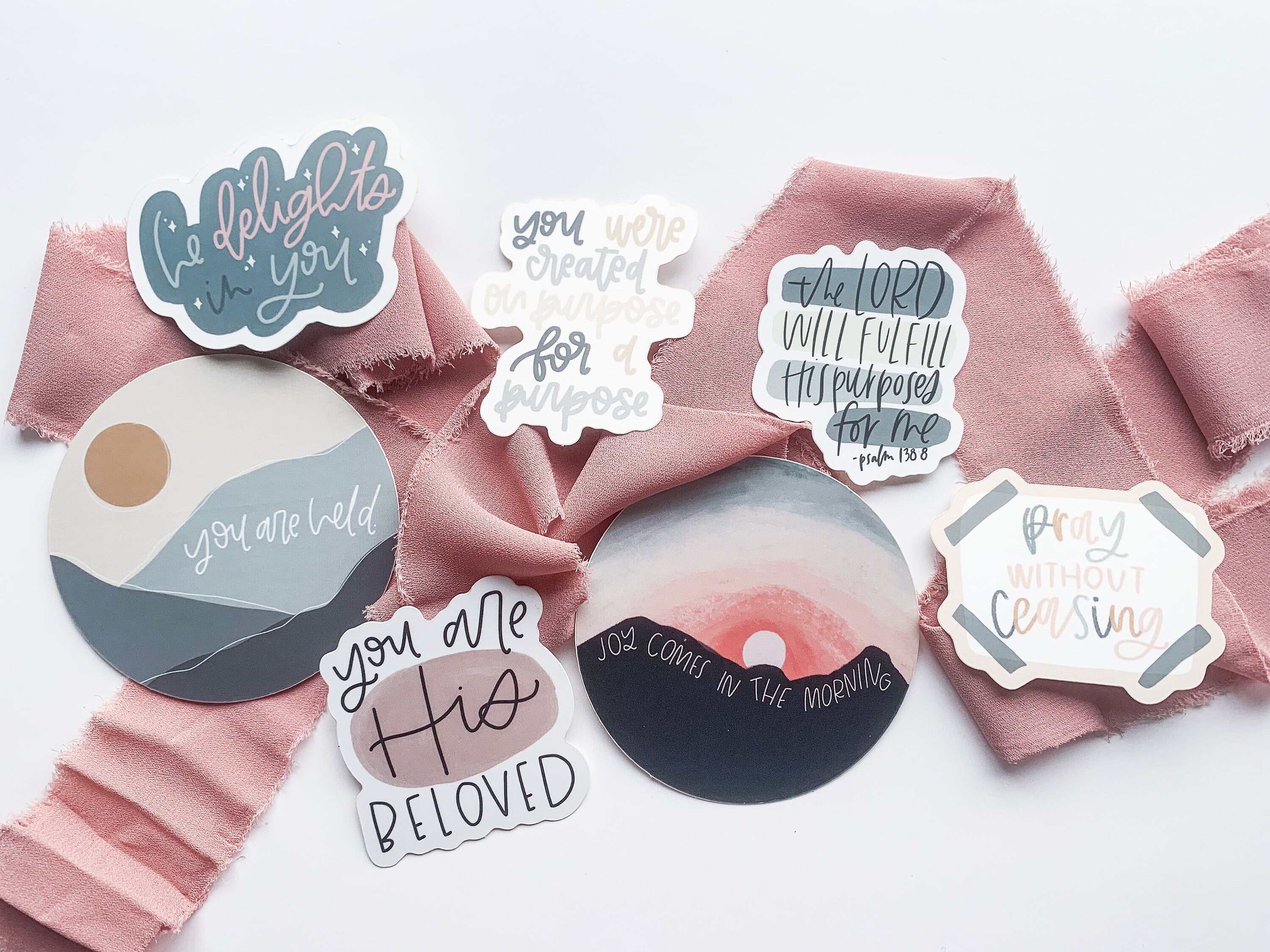 Faith Sticker Pack Christian Stickers Pack Pray Without Etsy