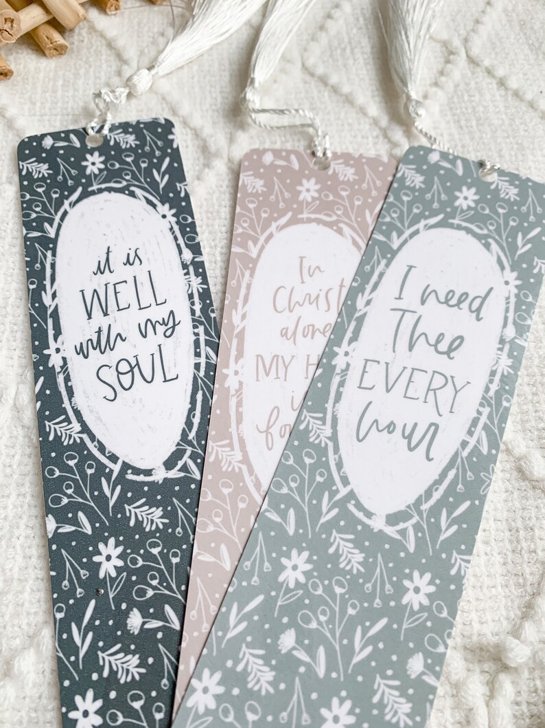 Bible Bookmark - I Need Thee Every Hour | Hymn Bookmark | Worship ...