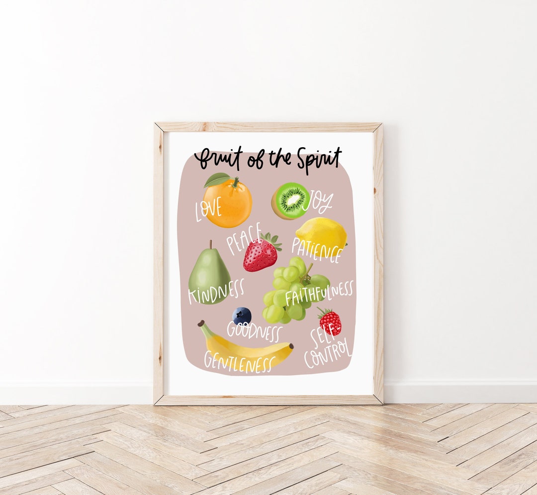 Fruit of the Spirit Wall Art | Christian Print | Christian Wall Art ...