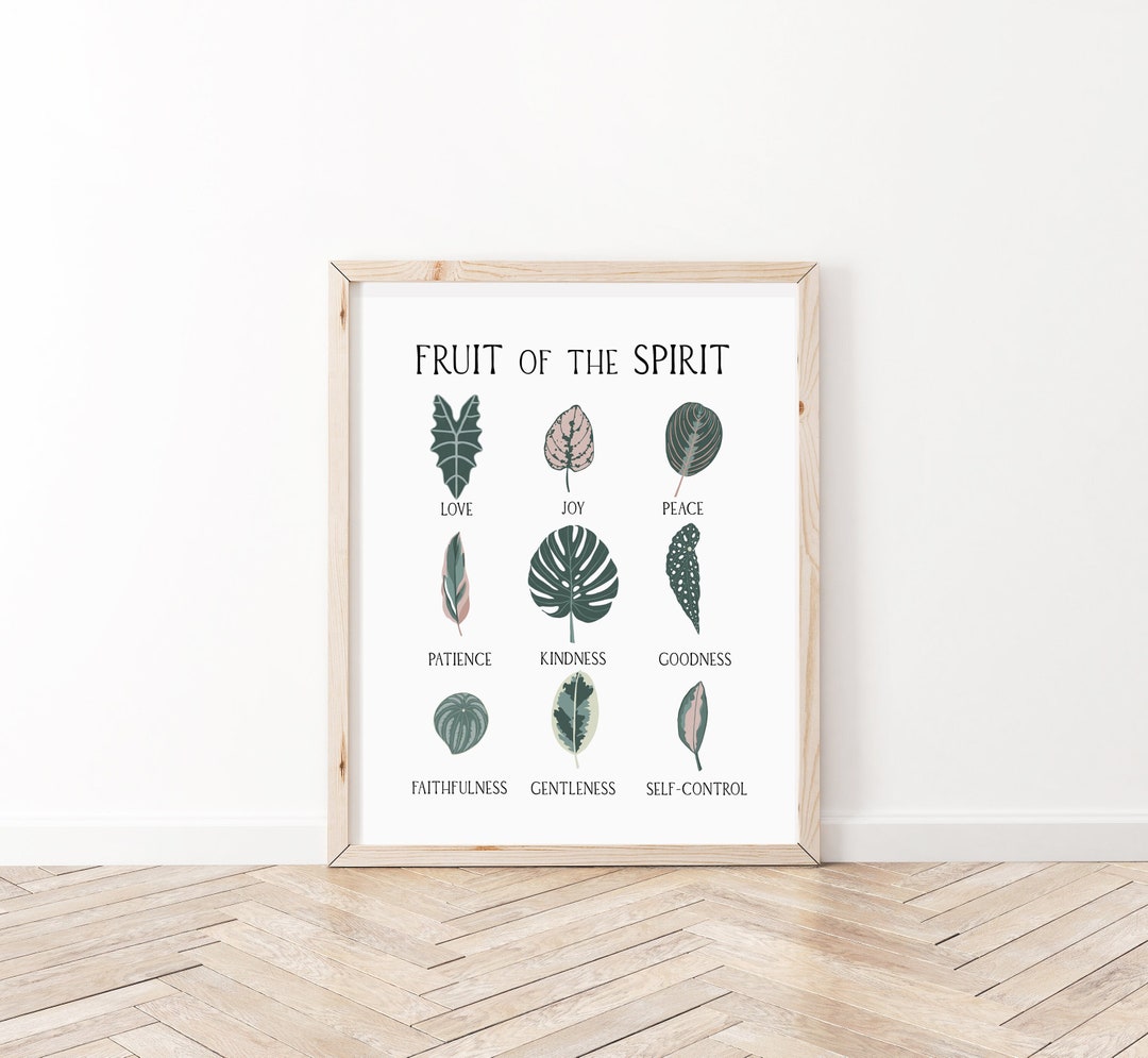 Fruit of the Spirit Wall Art | Christian Print | Bible Verse Wall Art ...