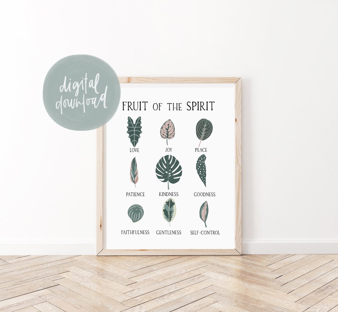Fruit of the Spirit Digital Print | Christian Printable Wall Art ...
