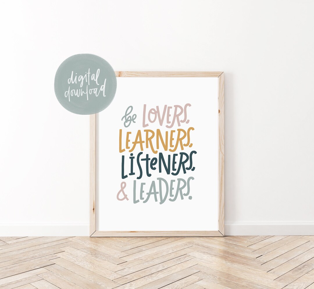 Positive Affirmations Wall Art | Classroom Decor Printable | Be Lovers ...