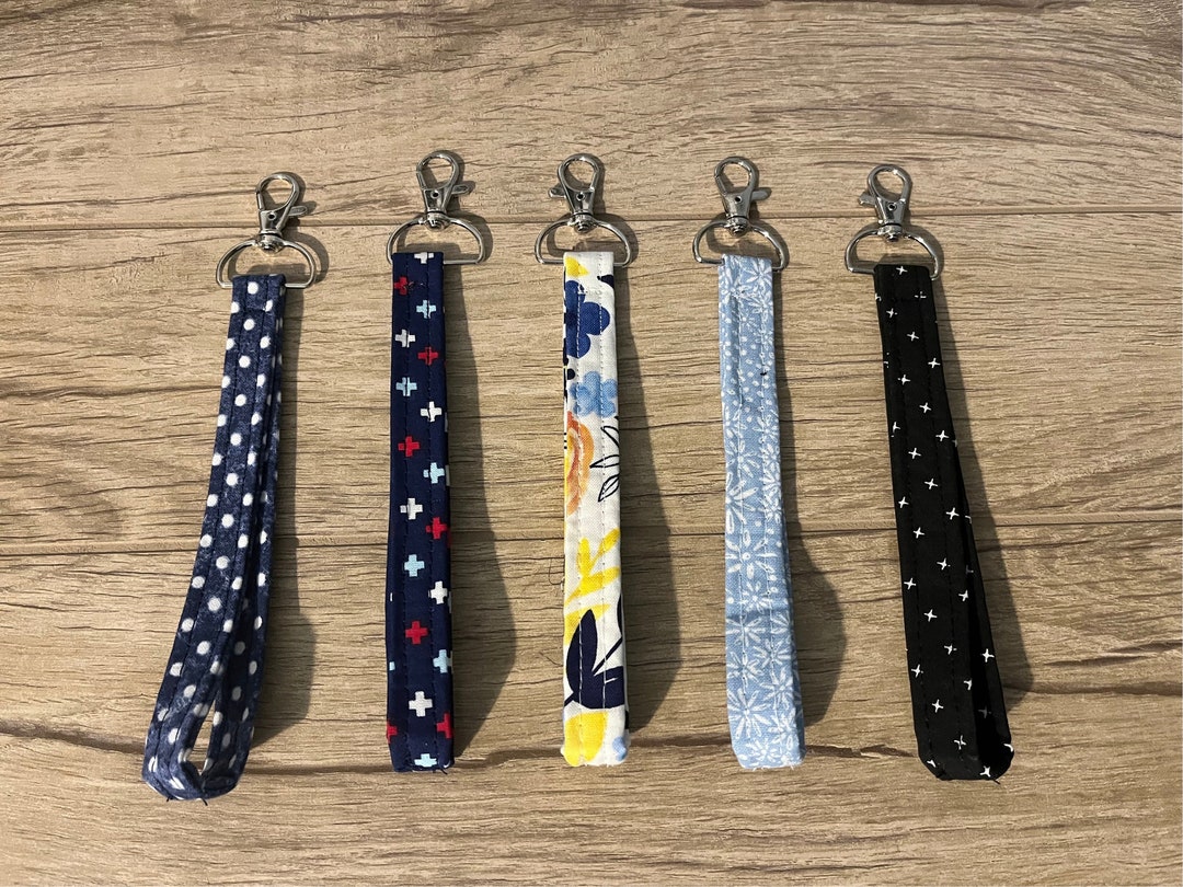 Keychain 1/2 Width Key Fob Cotton Keychain Swivel Clasp Keychain Etsy