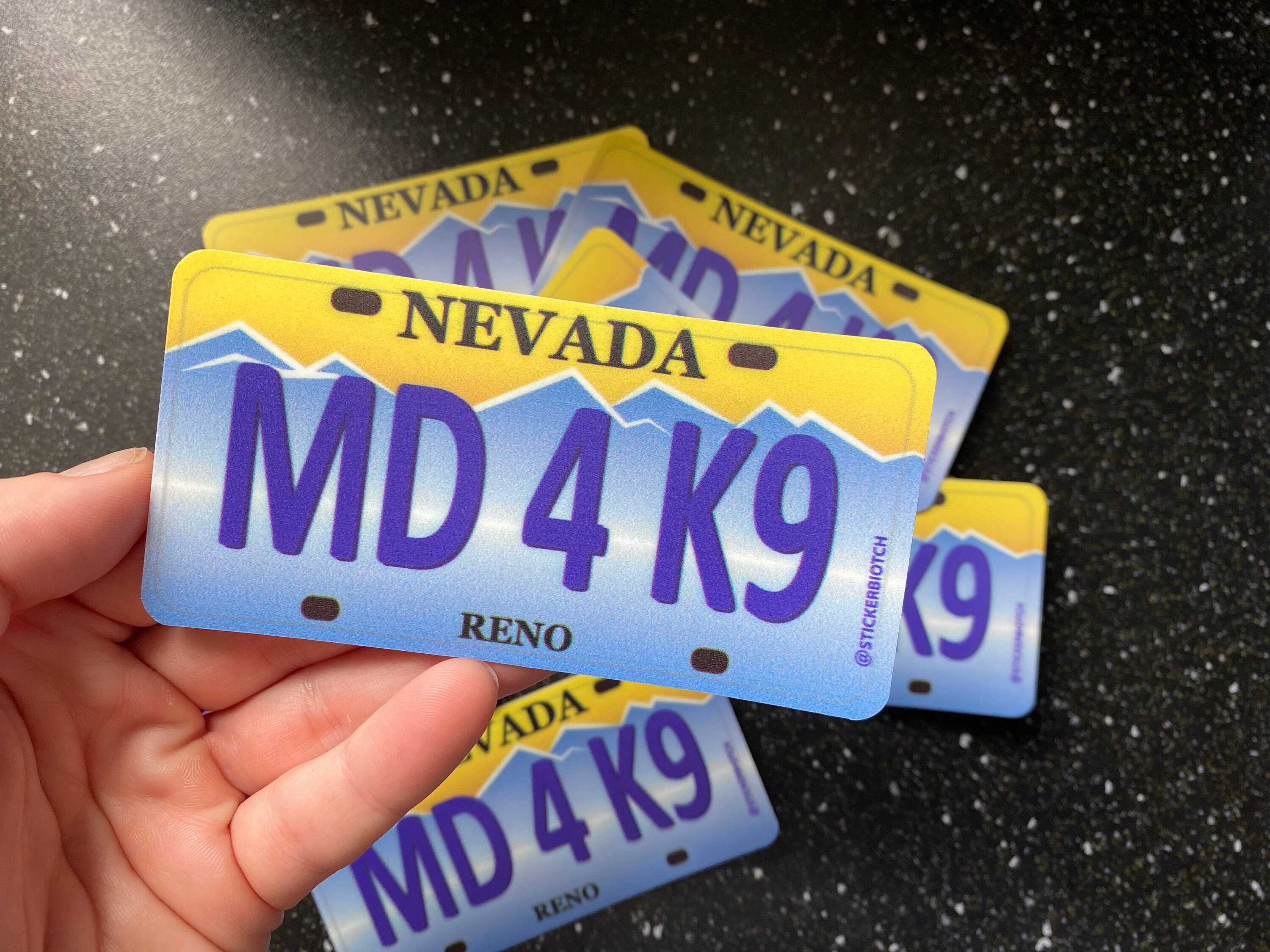 Reno 911 Inspired K9 Doctor Vanity Plate Sticker Etsy