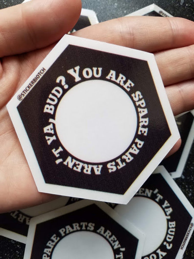 Spare Parts Letterkenny Transparent Vinyl Sticker Etsy