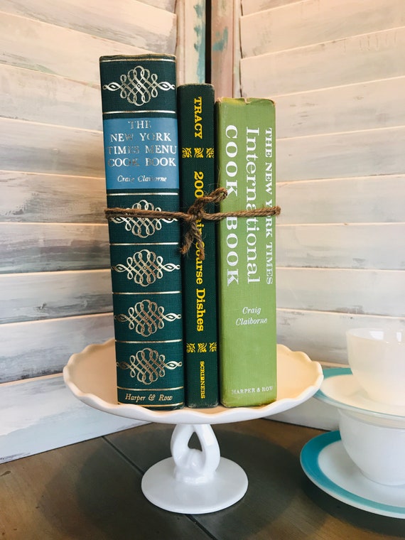 Decorative Books Books For Staging Bookcase Vintage Etsy