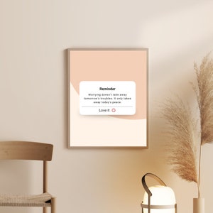 Digital Prints, Reminder Inspirational Quote Print, Printable Poster, Inspirational Wall Art for Home Office, Digital Download