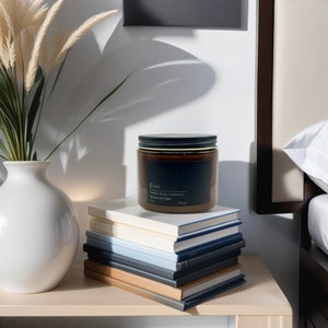 Men&#39;s Candle, Luxury Candles for Men, Sea Salt, Petitgrain & Sandalwood Men&#39;s Scented Candle, Soy Wax Male Candle