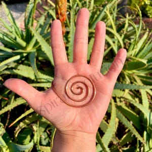 Copper Spiral Reiki Hand Enhancer - Spaced Coil