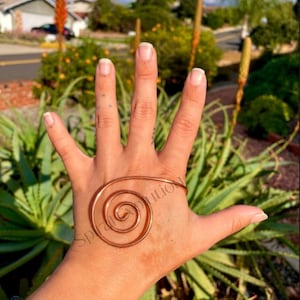 Potenciador de mano Reiki en espiral de cobre - Bobina espaciada imagen 2
