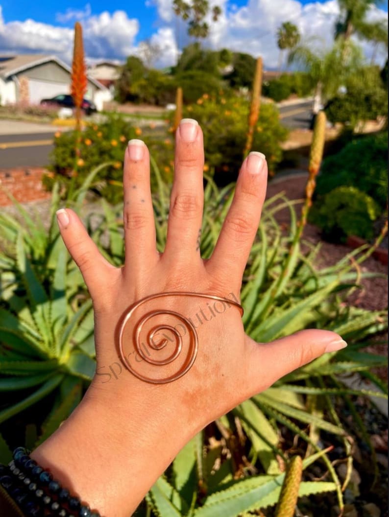 Potenciador de mano Reiki en espiral de cobre - Bobina espaciada imagen 2