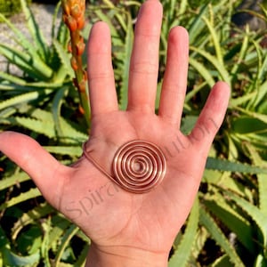 Potenciador de mano Reiki en espiral de cobre - Bobina apretada
