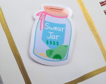 swear jar label etsy