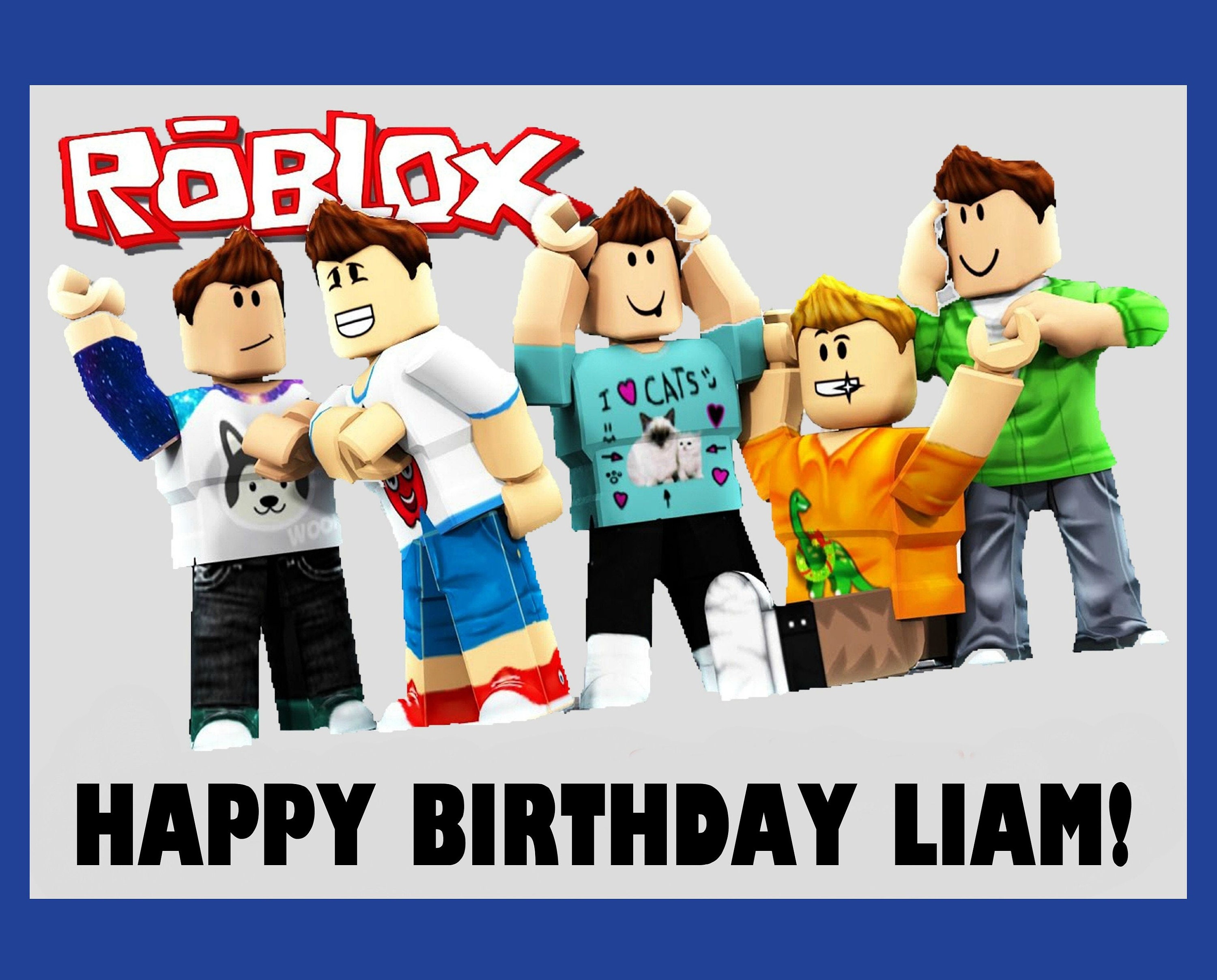 Roblox Game Cake Topper - 