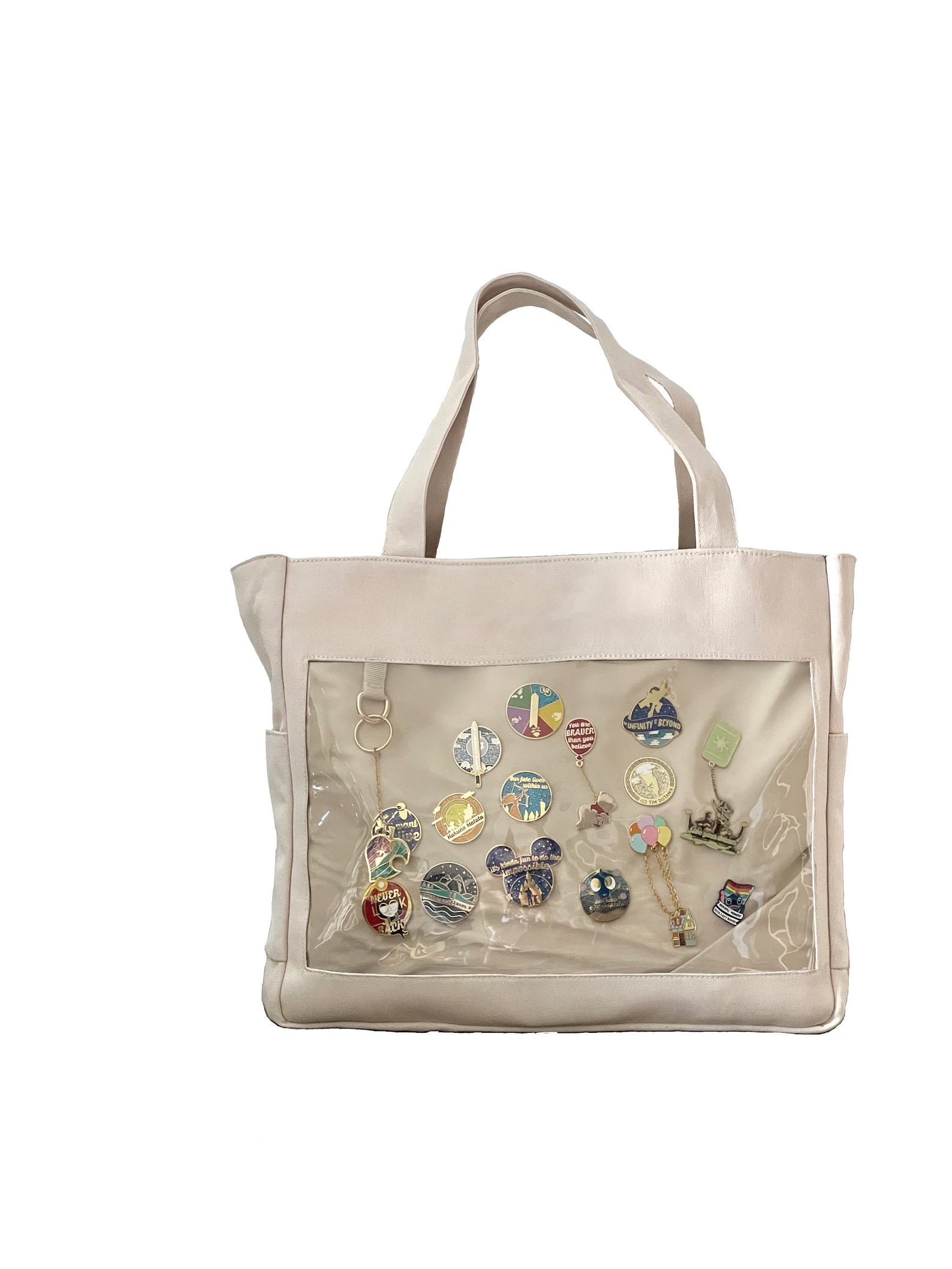 Enamel Pin Bag ITA Canvas Tote With Window & Pin Pad Included Etsy