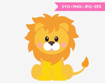 Download Cute Lion Svg Etsy