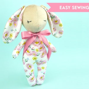 Rosie Rabbit Easy Toy Bunny Sewing Pattern PDF Download - Etsy