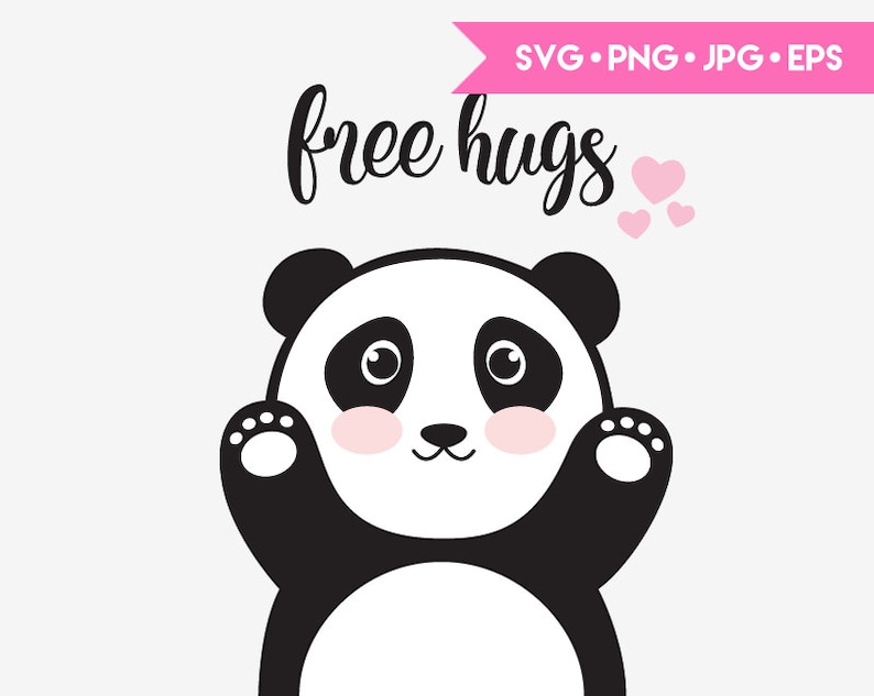 Download Cute baby panda SVG cut file for Cricut and Silhouette. | Etsy
