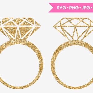 Ring SVG cut file for Cricut and Silhouette. Digital clipart, vector graphics.