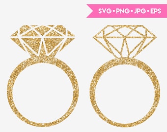 Ring SVG cut file for Cricut and Silhouette. Digital clipart, vector graphics.
