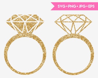 Ring SVG cut file for Cricut and Silhouette. Digital clipart, vector graphics.