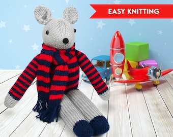 Monty Mouse Easy Toy Strickanleitung PDF-Download
