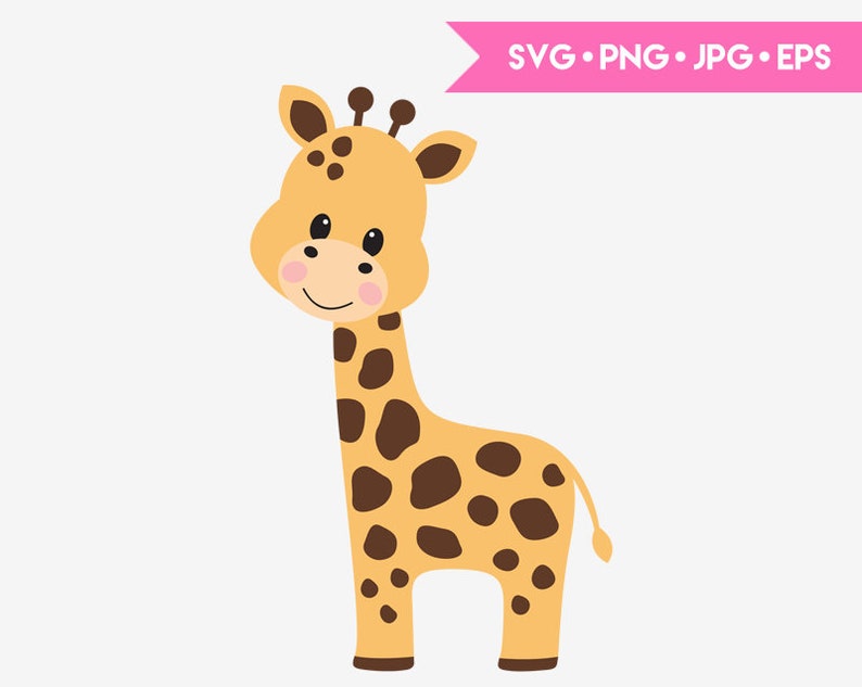 Download Cute baby giraffe SVG cut file for Cricut and Silhouette ...